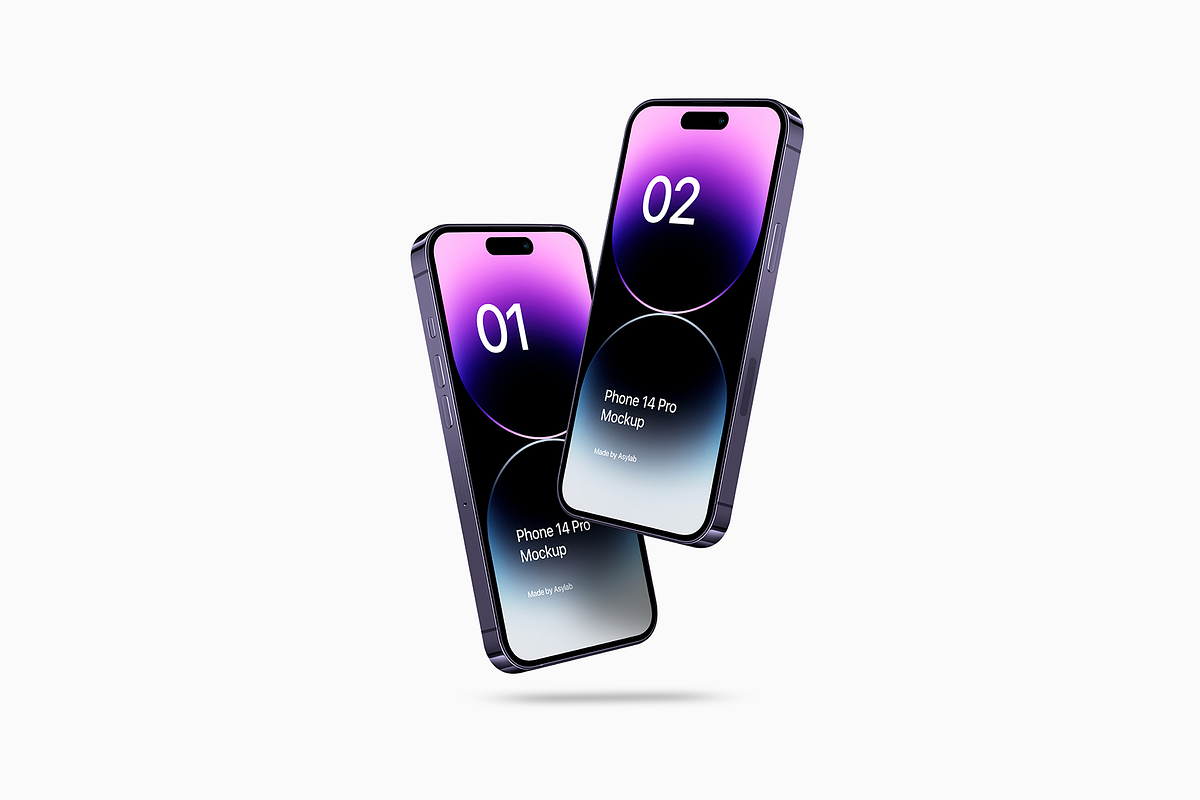 Phone 14 Pro - 21 Mockups Scenes, an iPhone Mockup by Asylab (Photo 32 of 35)