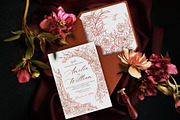Rose Wedding Invitation Sets, a Print Template by Shwet Art (Thumbnail 3 of 7)