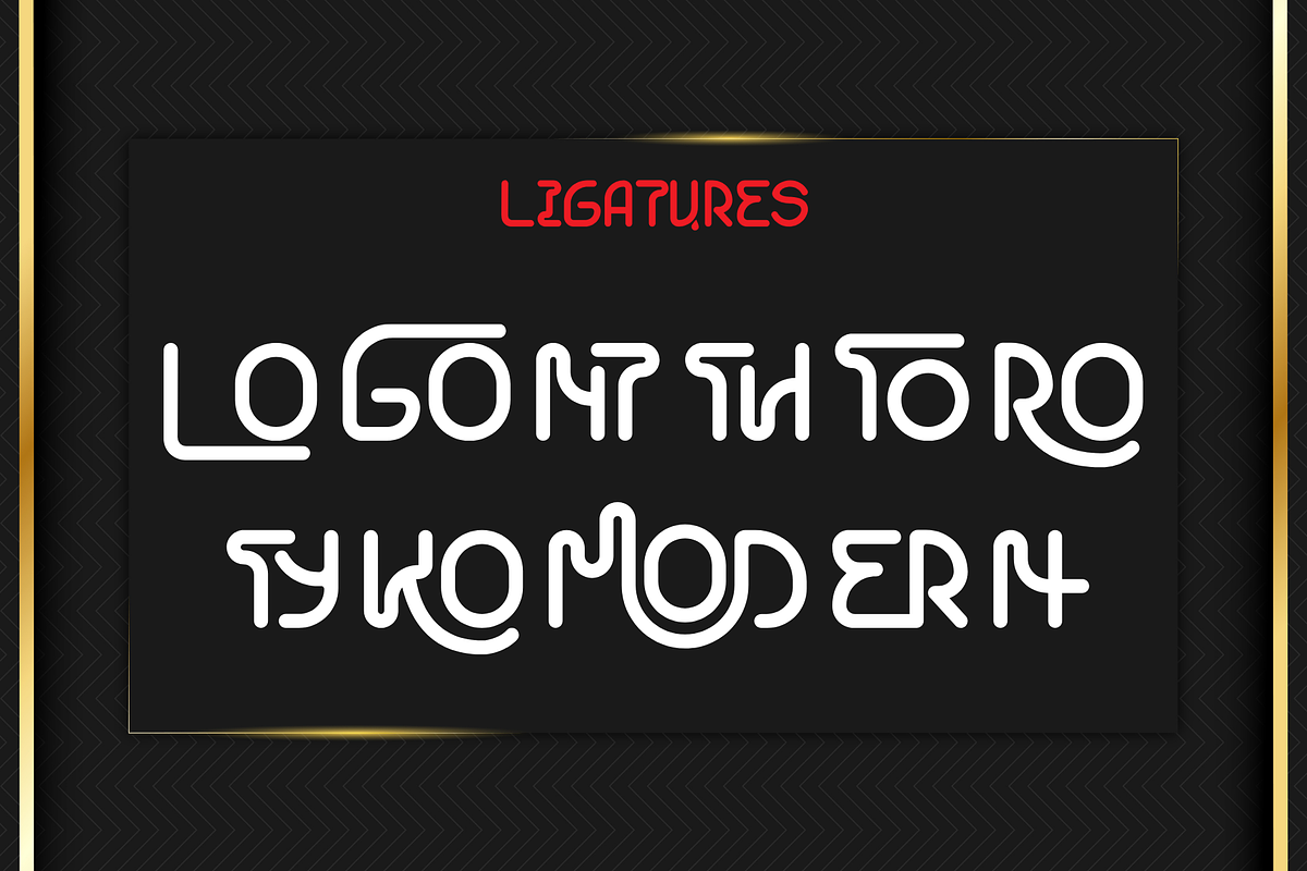 Modern Royale is a Modern Logo Font, a Sans Serif Font by Brown Cupple (Photo 7 of 7)