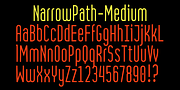 NarrowPath, a Sans Serif Font by Ingrimayne Type (Thumbnail 7 of 8)