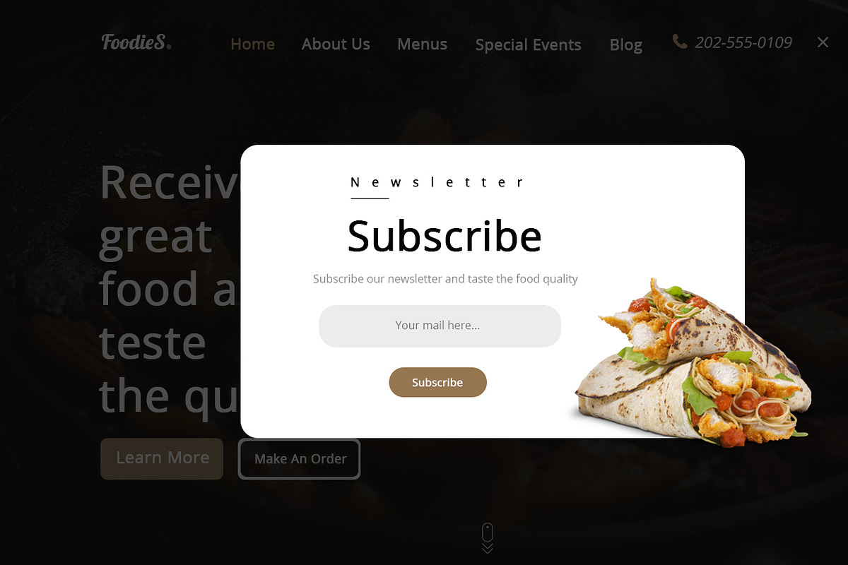 Foodies-Food&Restaurant PSD Template, a Websites & App Template by temRam (Photo 32 of 33)