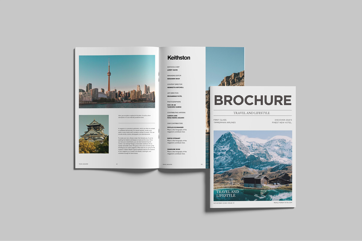 A4 Brochure Catalog Mockup preview 8