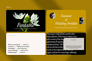 Fontaine Wedding Portfolio Keynote, a Presentation Template by Unich Design Bureau (Thumbnail 2 of 7)