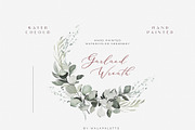 Eucalyptus Watercolor Greenery Frame, an Illustration by WalaPalette (Thumbnail 6 of 8)