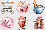 Pink Coquette Halloween Coffee, an Illustration by Black Bird Studio (Thumbnail 5 of 6)