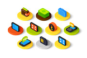 Isometric icons - Shopping, Finance, an Icon by sidmaydesign (Thumbnail 3 of 3)