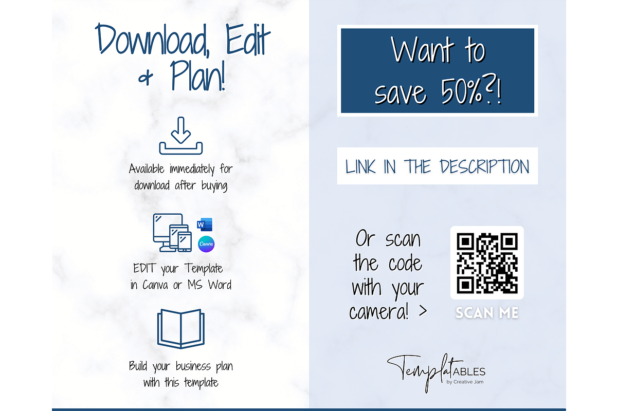 Small Business Plan Template - 17pg, a Marketing Template by Templatables (Photo 6 of 9)