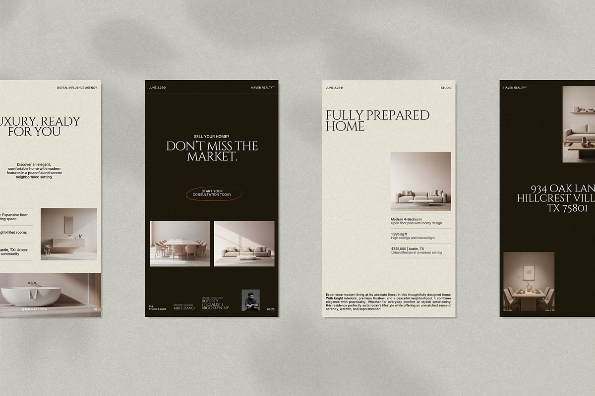 Modern Real Estate Instagram Stories, a Social Media Template by Pixel Grid (Photo 6 of 10)