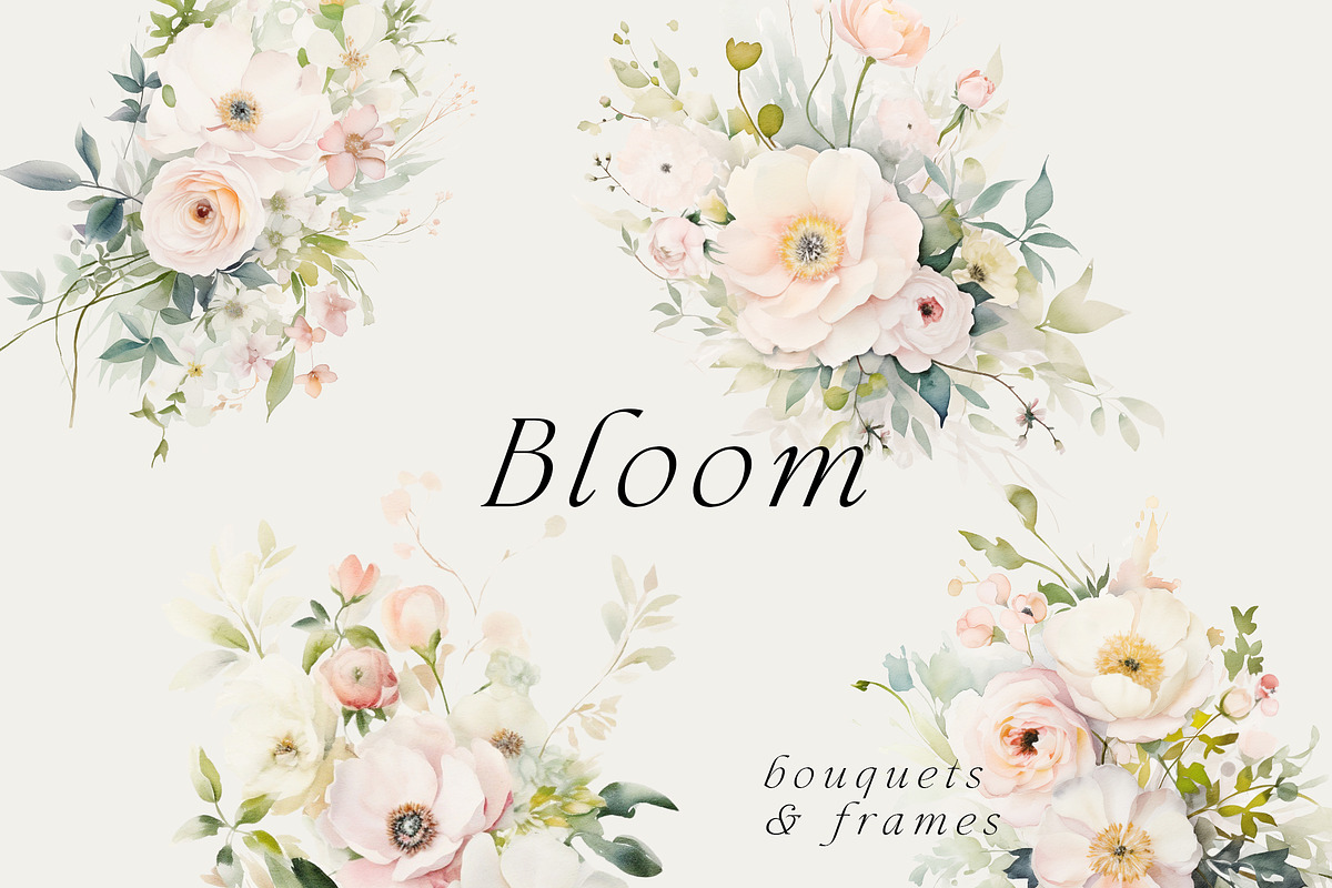 Watercolor Floral Bundle (45 in 1), a Decorative Illustration by Lana Elanor (Photo 62 of 180)