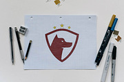 Dog Pet Animal Head with Guard Logo, a Branding & Logo Template by jongcreative (Thumbnail 2 of 4)