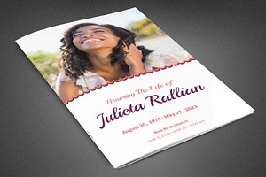 Honoring The Life Funeral Program