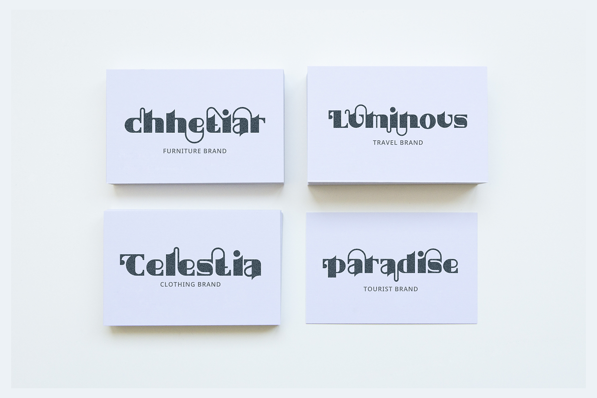 Luminescent Elegance Font, a Sans Serif Font by Erifqizefont (Photo 7 of 21)