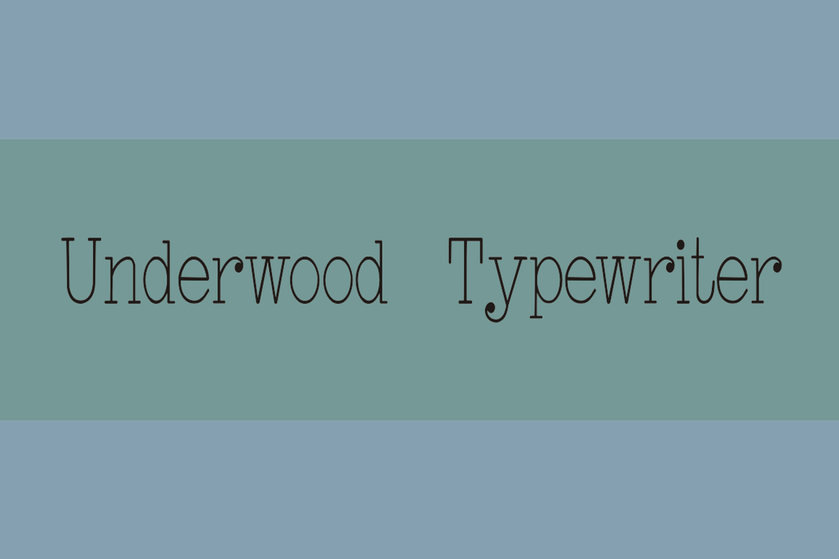 Underwood Typewriter preview 2