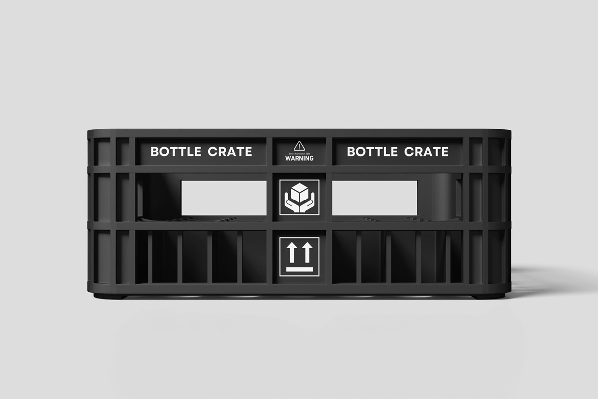 Bottle Crate Mockup, a Packaging Mockup by AndikaGraphic (Photo 5 of 6)