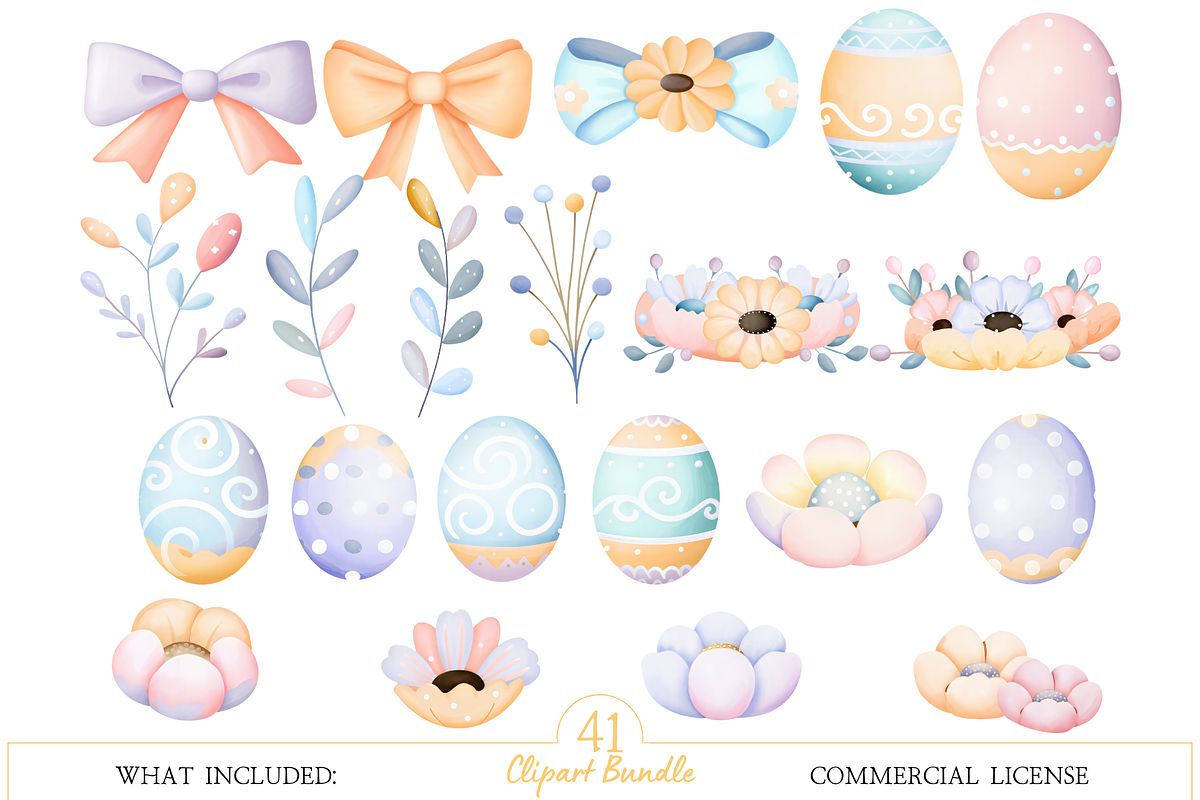 Easter Chick Watercolor Clipart Set, a Product Mockup by MockupWizard (Photo 3 of 5)