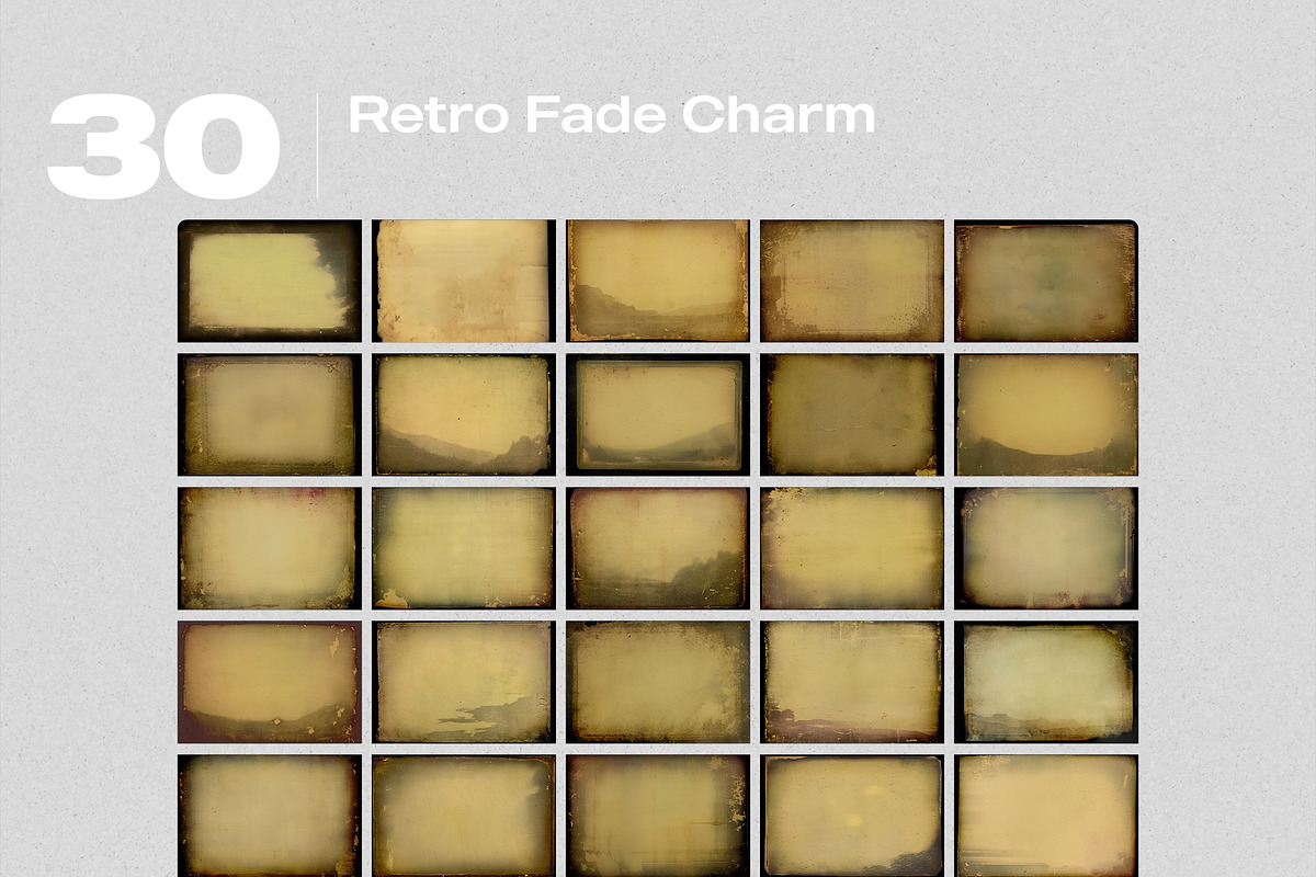 Retro Fade Charm Effect Overlays, a Brushes & More by PhotoSpirit (Photo 8 of 8)