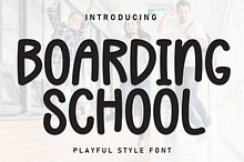 Boarding School | Script Font