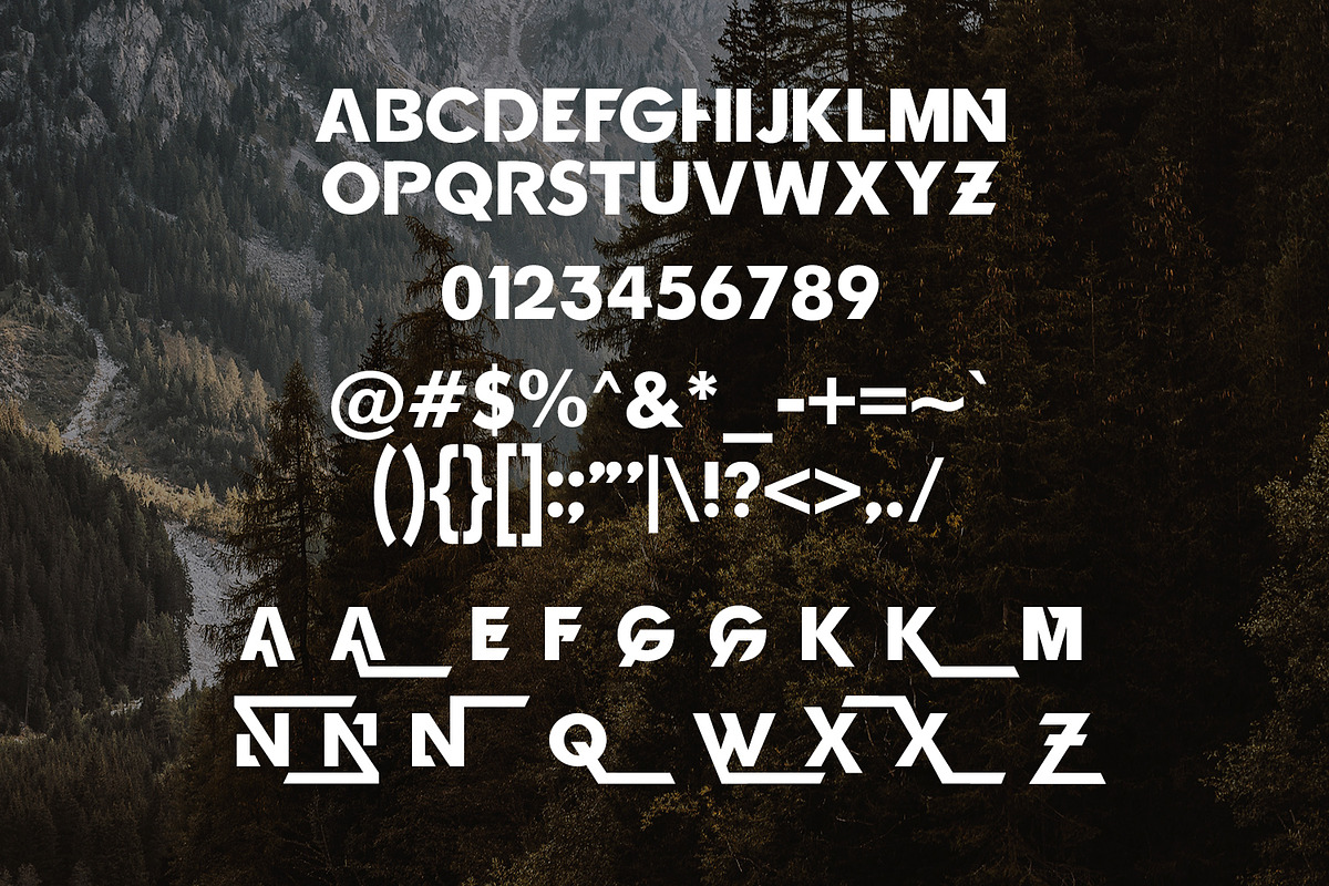Ganeon Modern Futuristic Bold Font, a Sans Serif Font by WhymoreArt (Photo 7 of 8)