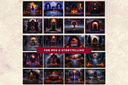 Hallowmere Halloween Backgrounds, a Seasonal Illustration by ThatsDesignArt (Thumbnail 12 of 16)