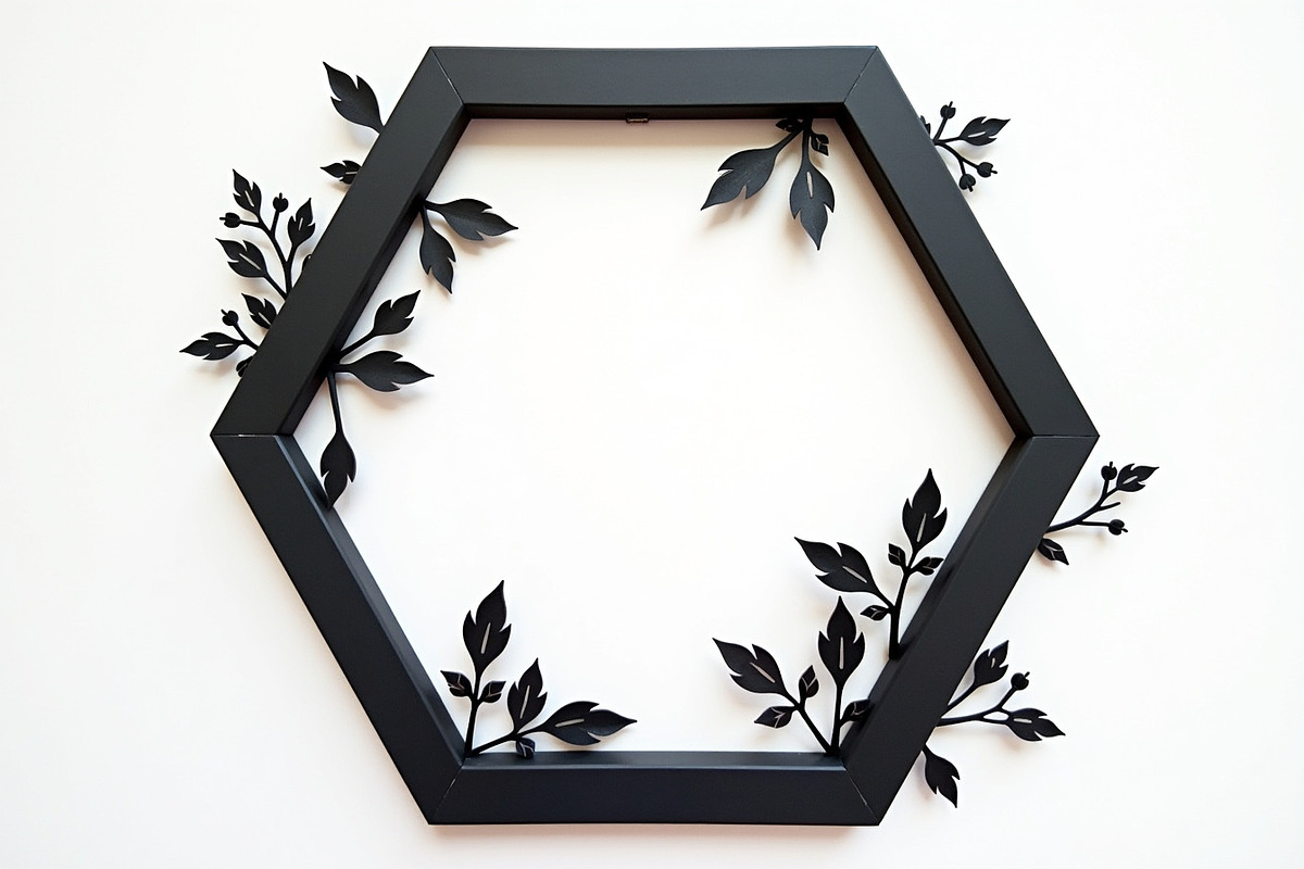 Floral Laser Cut Frame Set, an Illustration by Creativeshirt (Photo 2 of 9)