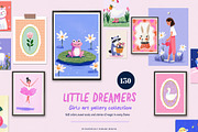 Girls-Nursery Wall Art-Whimsy Prints, a Background Graphic by Essentially Nomadic (Thumbnail 14 of 14)