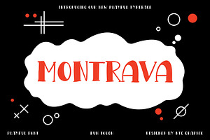 MONTRAVA Playful Display Font