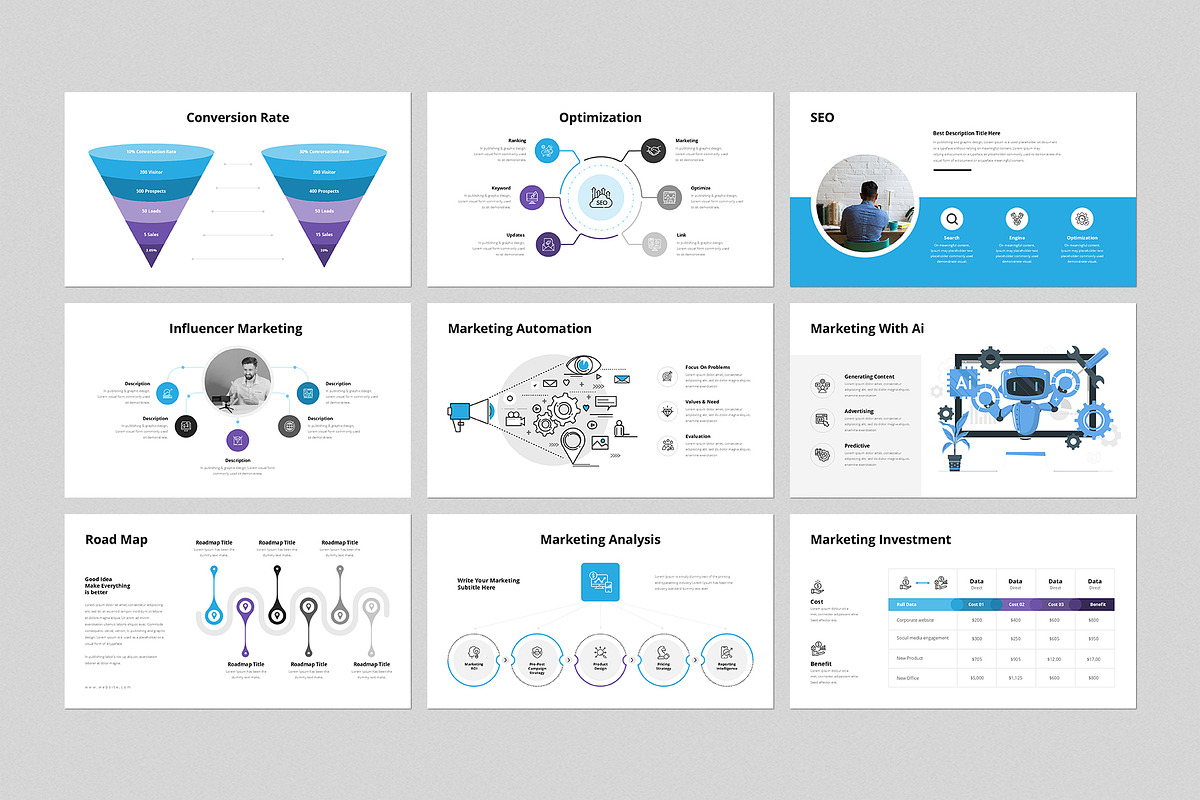Digital Marketing Presentation, a Presentation Template by GenerousArt (Photo 5 of 8)