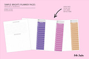EDITABLE: Brights Planner Pages, a Stationery Template by Bella+Sophia Creative (Thumbnail 2 of 3)