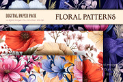 Floral Patterns 18. Digital Paper., a Texture Illustration by KENO Mascots (Thumbnail 2 of 3)
