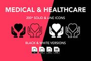 200 Medical and Healthcare Icons, an Icon by Genestro Shop (Thumbnail 1 of 5)