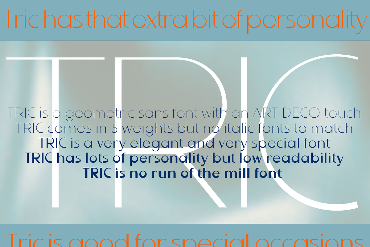 Tric font