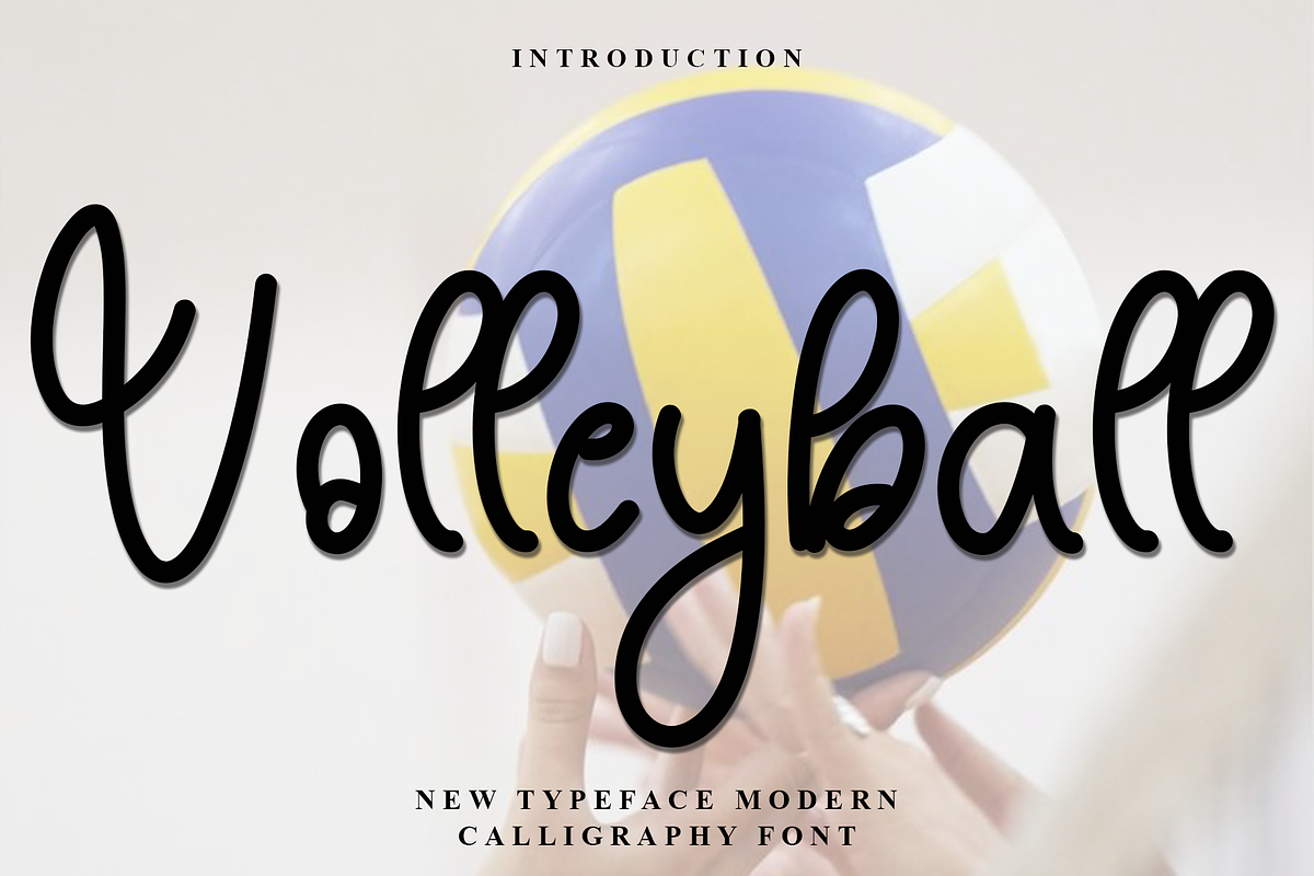 Volleyball, a Handwritten Font by InermediaSTUDIO (Photo 1 of 7)