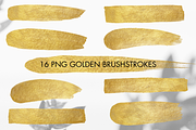 41 Gold Brush Strokes Png, a Texture Graphic by Kat Anti (Thumbnail 2 of 7)