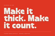 Blonkra – Chunky Bold Sans Font, a Sans Serif Font by Muksal Creative (Thumbnail 8 of 10)