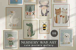 Nursery Wall Art. Cute Posters., a Graphic by Designwork