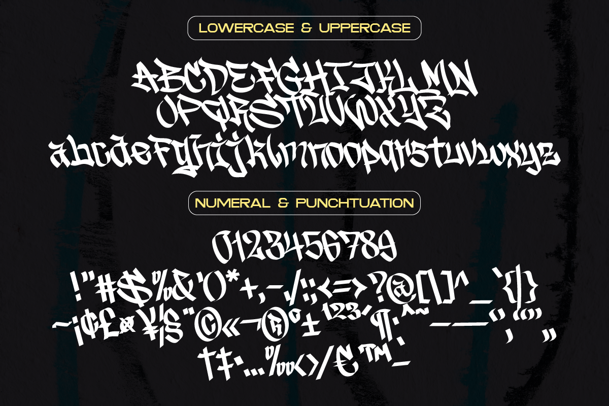 Street Breaker Urban Graffiti Font, a Blackletter Font by Ronny Studio (Photo 9 of 9)