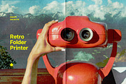 Retro Folded Printer Photo Effect, a Brushes & More by Design Squad (Thumbnail 1 of 7)