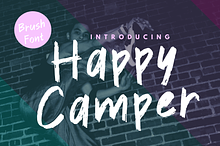 Happy Camper is a brush font