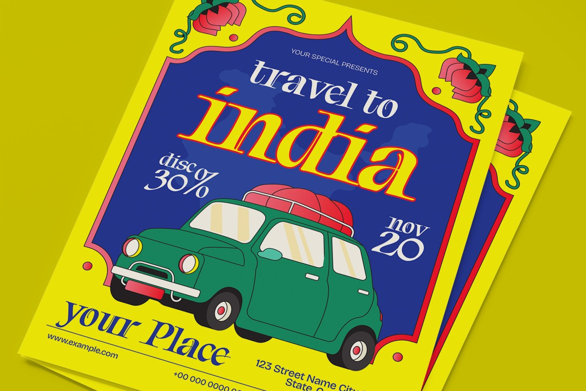 Travel To India Flyer preview 2