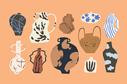 Modern pottery, ceramic vases set, a Decorative Illustration by Good Studio (Thumbnail 4 of 20)