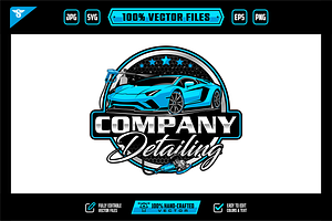 Car Wash Detailing Logo