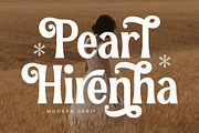 Pearl Hirenha Modern Serif, a Serif Font by Storytype Studio (Thumbnail 1 of 15)