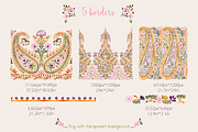 Floral paisley collection, an Illustration by Mona Ahmed (Thumbnail 4 of 9)