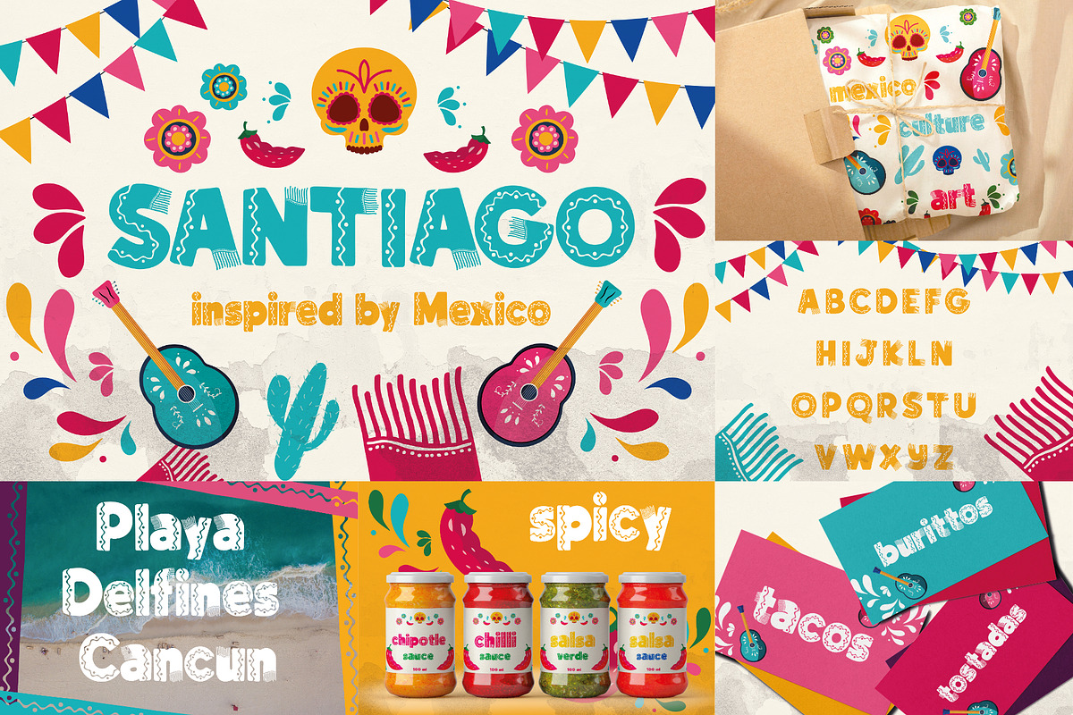 Mexican Font Bundle - 33 Fonts!, a Slab Serif Font by HipFonts (Photo 17 of 18)