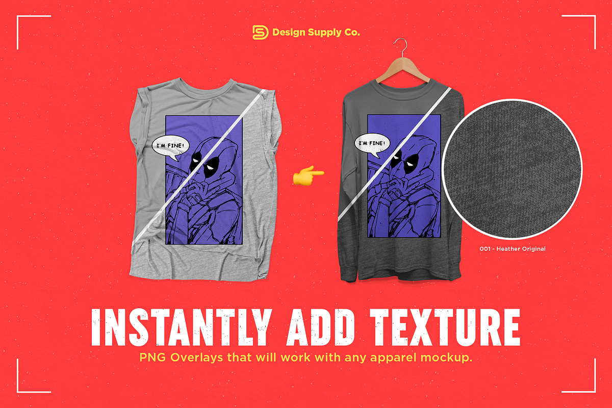 Heather Textures Bundle, a Texture Graphic by DesignSupply Co.