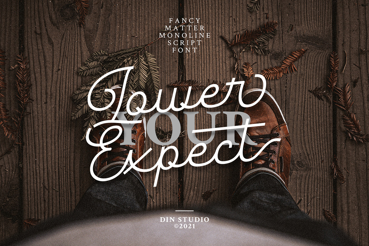 Fancy Matter, a Script Font by din-studio.com (Photo 6 of 10)