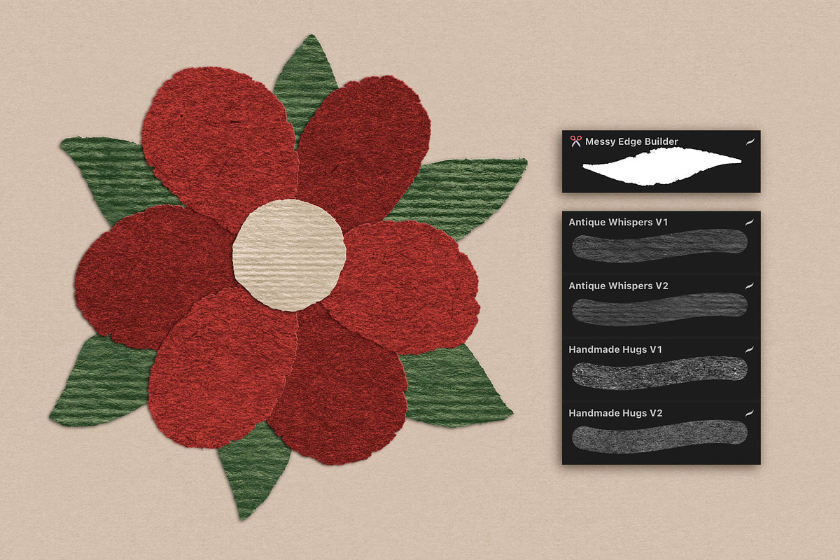 Paper Texture Brushset for Procreate, a Brush Add-On by bokettori (Photo 2 of 9)