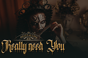 Bleeding Vampire, a Blackletter Font by Meizzaluna Design (Thumbnail 10 of 10)