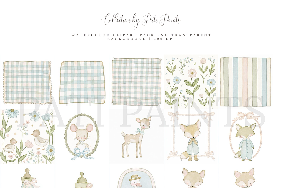 Baby Shower Nursery Clipart, an Object Graphic by Pati Paints (Photo 12 of 12)
