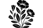 Black Wildflower Bouquet Set, an Object Graphic by jahid234 (Thumbnail 1 of 13)